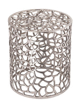 Anna - bijzettafel - zilver of goud - aluminium - ø 40 x 46 cm